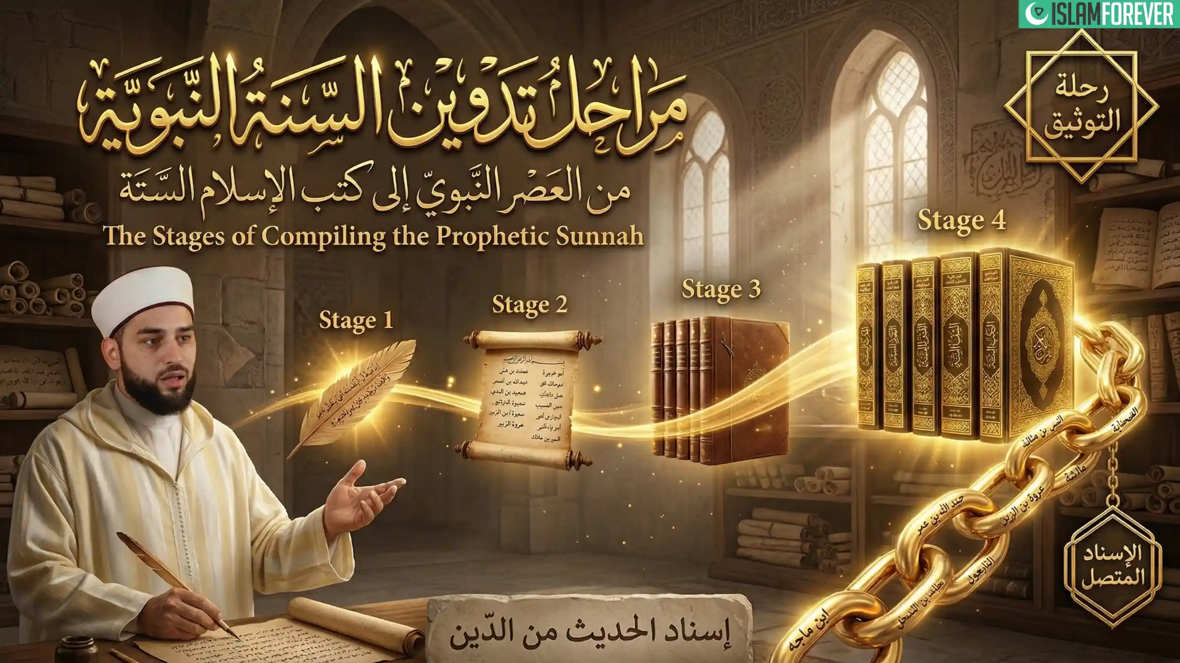 مراحل تدوين السنة النبوية – الحلقة 05 | سلسلة السنة النبوية الشريفة